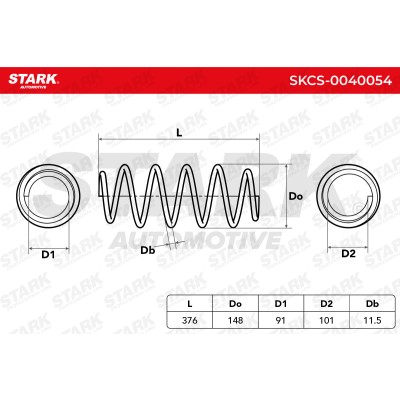 Suspension Spring Stark SKCS-0040054 SKCS-0040054 - photo 6