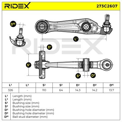 Control Arm RIDEX 273C2607 273C2607 - photo 7