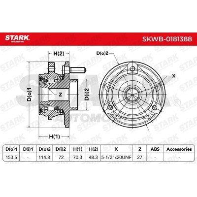 Wheel Bearing Stark SKWB-0181388 SKWB-0181388 - photo 5