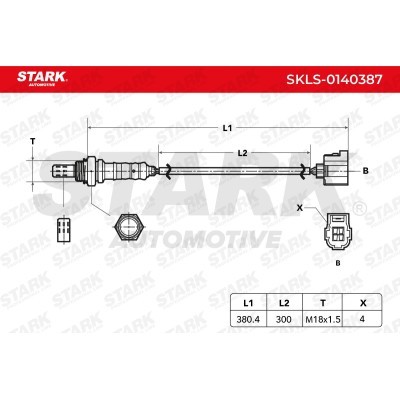 Lambda (Oxygen) Sensor Stark SKLS-0140387 SKLS-0140387 - photo 6