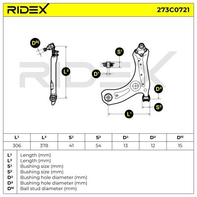 Control Arm RIDEX 273C0721 273C0721 - photo 6