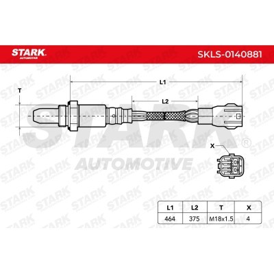 Lambda (Oxygen) Sensor Stark SKLS-0140881 SKLS-0140881 - photo 3