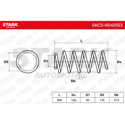 Suspension Spring Stark SKCS-0040153 SKCS-0040153 - photo 5