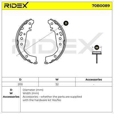 Brake Pads Set RIDEX 70B0089 70B0089 - photo 5