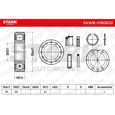 Wheel Bearing Stark SKWB-0180632 SKWB-0180632 - photo 7