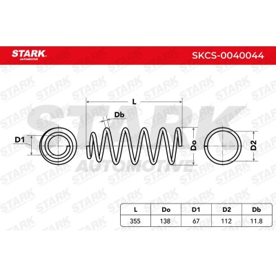 Suspension Spring Stark SKCS-0040044 SKCS-0040044 - photo 5