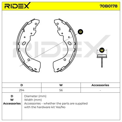 Brake Pads Set RIDEX 70B0178 70B0178 - photo 5