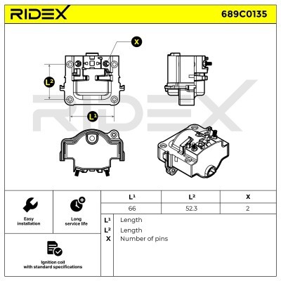 Ignition Coil RIDEX 689C0135 689C0135 - photo 5