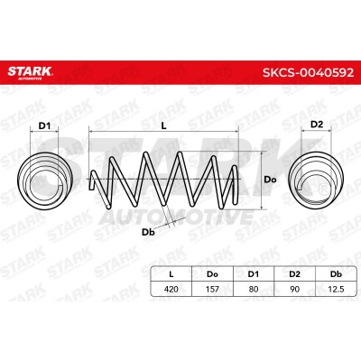Suspension Spring Stark SKCS-0040592 SKCS-0040592 - photo 5
