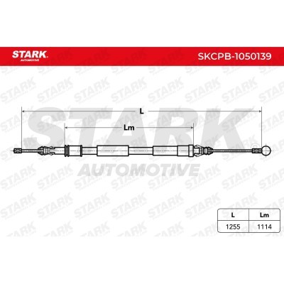 Cable Pull, Parking Brake Stark SKCPB-1050139 SKCPB-1050139 - photo 3