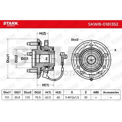 Wheel Bearing Stark SKWB-0181352 SKWB-0181352 - photo 6