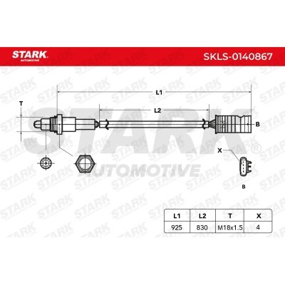 Lambda (Oxygen) Sensor Stark SKLS-0140867 SKLS-0140867 - photo 6