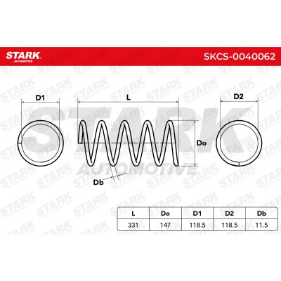 Suspension Spring Stark SKCS-0040062 SKCS-0040062 - photo 5