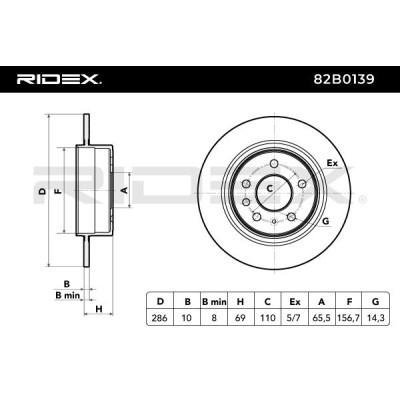 Brake Disc RIDEX 82B0139 82B0139 - photo 4