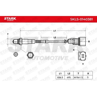 Lambda (Oxygen) Sensor Stark SKLS-0140381 SKLS-0140381 - photo 6