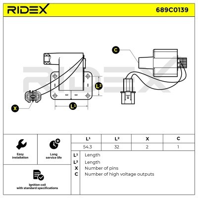 Ignition Coil RIDEX 689C0139 689C0139 - photo 4