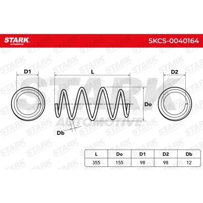 Suspension Spring Stark SKCS-0040164 SKCS-0040164 - photo 6