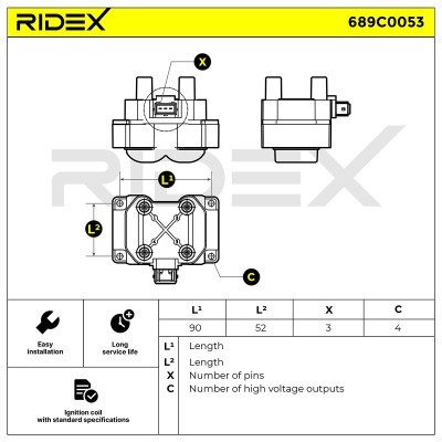 Ignition Coil RIDEX 689C0053 689C0053 - photo 5