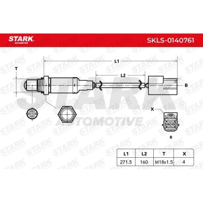 Lambda (Oxygen) Sensor Stark SKLS-0140761 SKLS-0140761 - photo 6