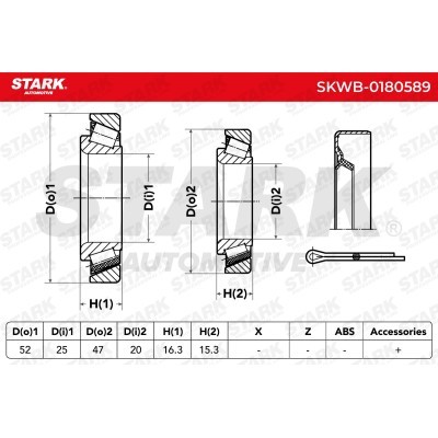 Wheel Bearing Stark SKWB-0180589 SKWB-0180589 - photo 2