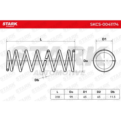 Suspension Spring Stark SKCS-0041174 SKCS-0041174 - photo 5
