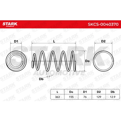 Suspension Spring Stark SKCS-0040370 SKCS-0040370 - photo 5