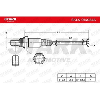 Lambda (Oxygen) Sensor Stark SKLS-0140546 SKLS-0140546 - photo 7