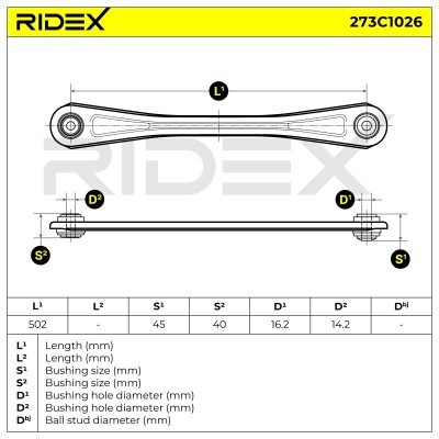 Control Arm RIDEX 273C1026 273C1026 - photo 7