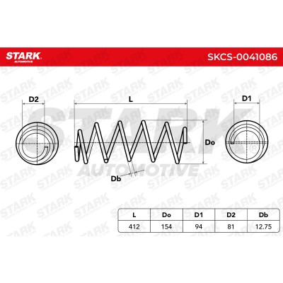 Suspension Spring Stark SKCS-0041086 SKCS-0041086 - photo 4