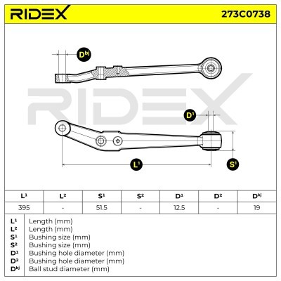 Control Arm RIDEX 273C0738 273C0738 - photo 13