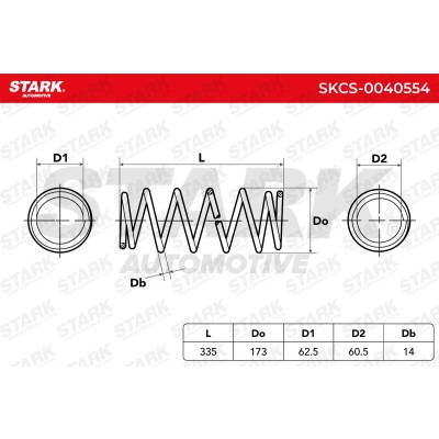 Suspension Spring Stark SKCS-0040554 SKCS-0040554 - photo 5