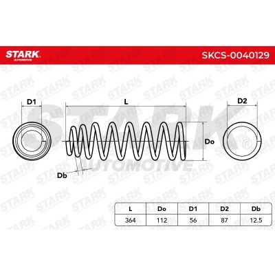 Suspension Spring Stark SKCS-0040129 SKCS-0040129 - photo 5