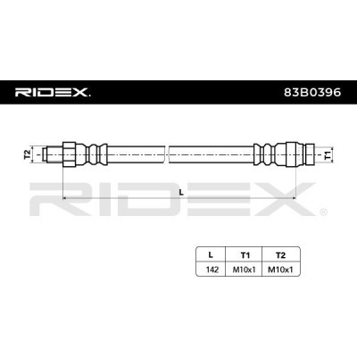 Brake Hose RIDEX 83B0396 83B0396 - photo 6