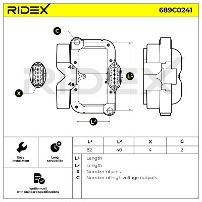 Ignition Coil RIDEX 689C0241 689C0241 - photo 6