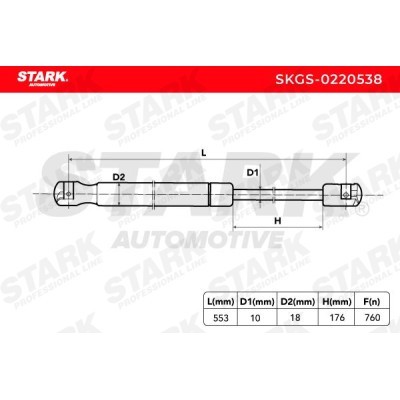 Gas Spring, boot-/cargo area Stark SKGS-0220538 SKGS-0220538 - photo 5