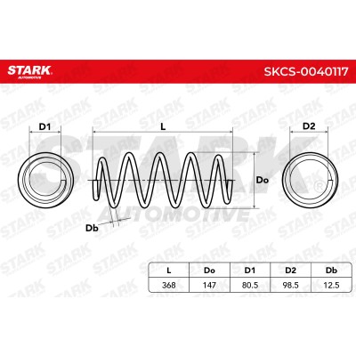 Suspension Spring Stark SKCS-0040117 SKCS-0040117 - photo 6