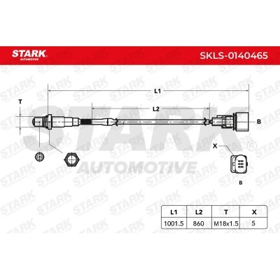 Lambda (Oxygen) Sensor Stark SKLS-0140465 SKLS-0140465 - photo 5
