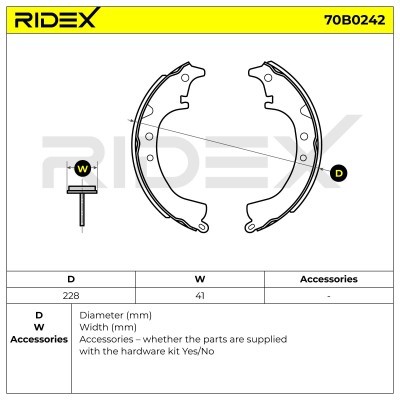 Brake Pads Set RIDEX 70B0242 70B0242 - photo 5