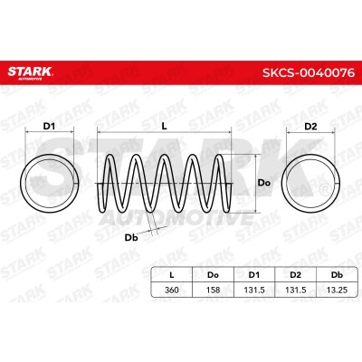 Suspension Spring Stark SKCS-0040076 SKCS-0040076 - photo 6