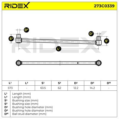 Control Arm RIDEX 273C0339 273C0339 - photo 6