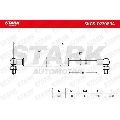 Gas Spring, boot-/cargo area Stark SKGS-0220894 SKGS-0220894 - photo 6