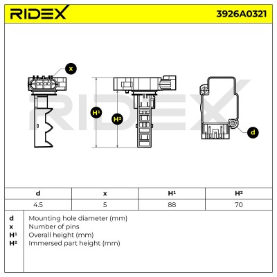 Air Mass Sensor RIDEX 3926A0321 3926A0321 - photo 6