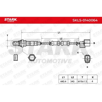 Lambda (Oxygen) Sensor Stark SKLS-0140064 SKLS-0140064 - photo 3