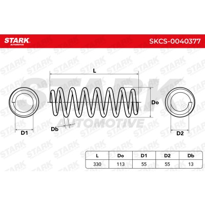 Suspension Spring Stark SKCS-0040377 SKCS-0040377 - photo 5