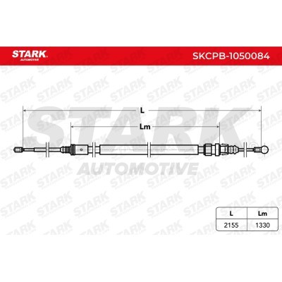 Cable Pull, Parking Brake Stark SKCPB-1050084 SKCPB-1050084 - photo 6