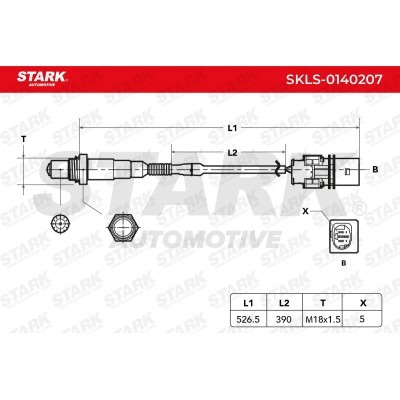 Lambda (Oxygen) Sensor Stark SKLS-0140207 SKLS-0140207 - photo 4