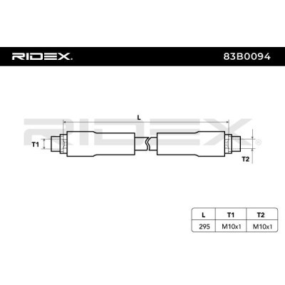 Brake Hose RIDEX 83B0094 83B0094 - photo 5