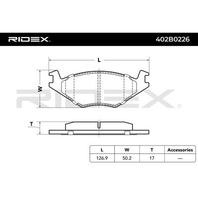 Brake Pads Set RIDEX 402B0226 402B0226 - photo 4
