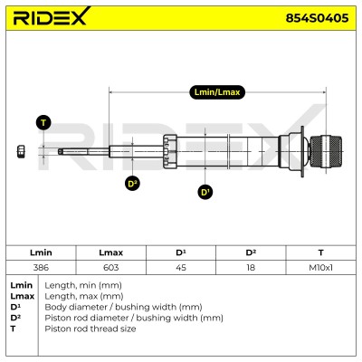 Shock Absorber RIDEX 854S0405 854S0405 - photo 5