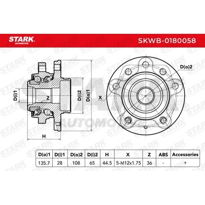 Wheel Bearing Stark SKWB-0180058 SKWB-0180058 - photo 2